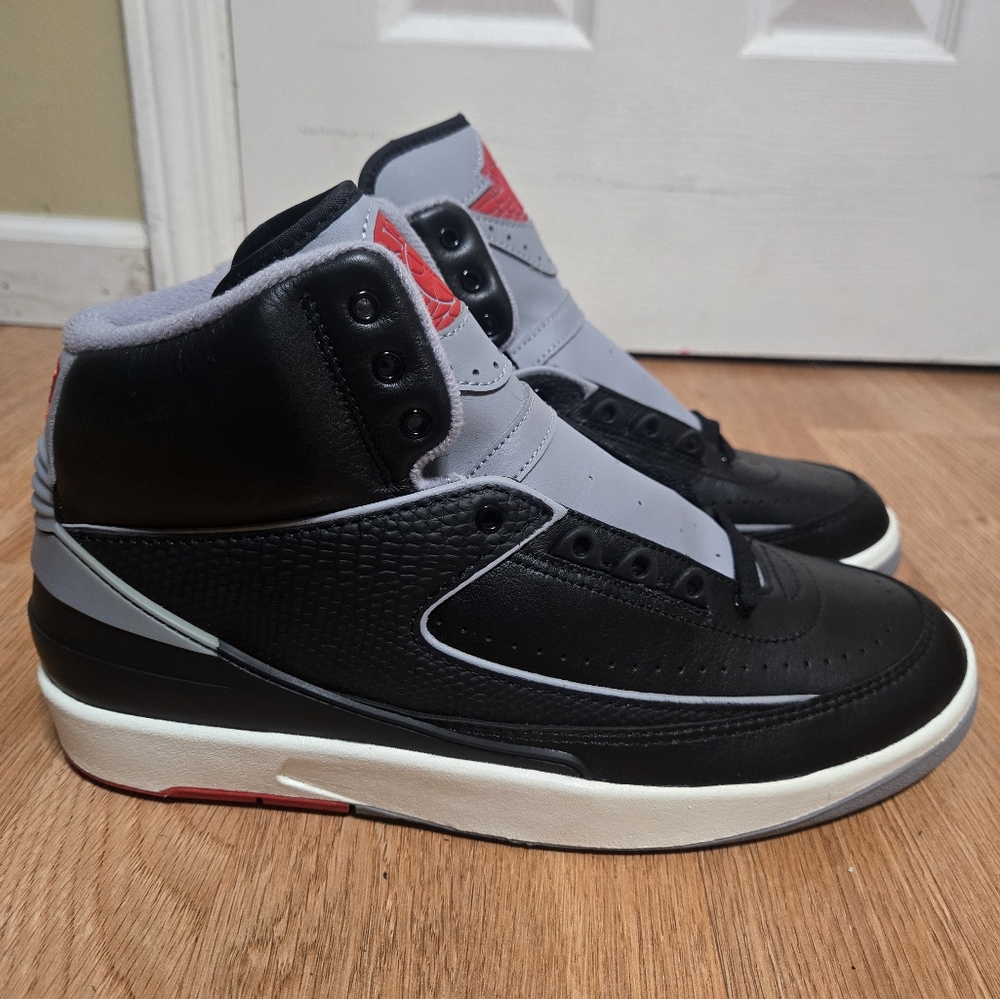 Mens Air Jordan 2 Retro 'Black Cement' DR8884-001 - Picture 4 of 10